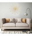 vidaXL Wall Clock Metal 70 cm Golden