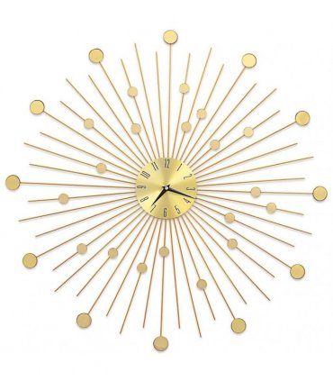 vidaXL Wall Clock Metal 70 cm Golden