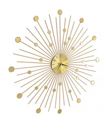 vidaXL Wall Clock Metal 70 cm Golden