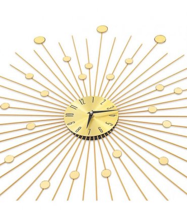 vidaXL Wall Clock Metal 70 cm Golden