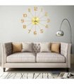 vidaXL Wall Clock Metal 50 cm Golden