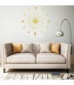 vidaXL Wall Clock Metal 70 cm Golden — Colour: gold with number