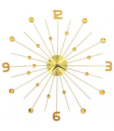 vidaXL Wall Clock Metal 70 cm Golden — Colour: gold with number