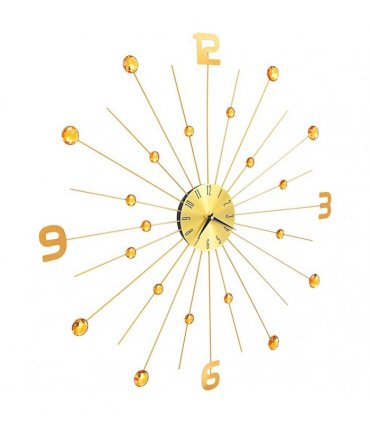 vidaXL Wall Clock Metal 70 cm Golden — Colour: gold with number