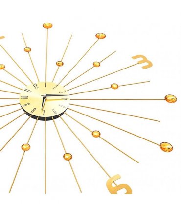 vidaXL Wall Clock Metal 70 cm Golden — Colour: gold with number