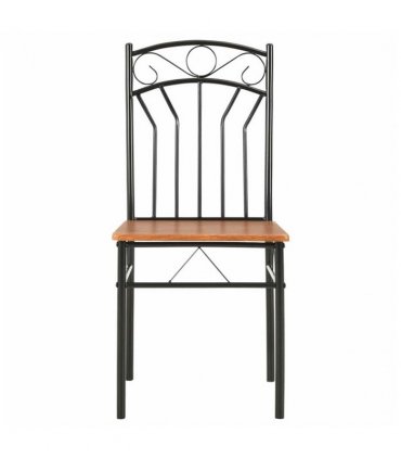vidaXL Dining Chairs 2 pcs Brown MDF — Size: 40 x 48 x 86 cm