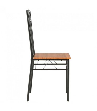 vidaXL Dining Chairs 2 pcs Brown MDF — Size: 40 x 48 x 86 cm