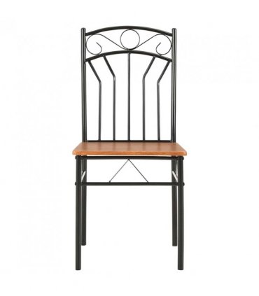 vidaXL Dining Chairs 4 pcs Brown MDF — Size: 40 x 48 x 86 cm