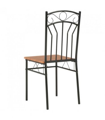 vidaXL Dining Chairs 4 pcs Brown MDF — Size: 40 x 48 x 86 cm