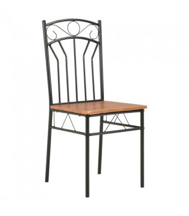 vidaXL Dining Chairs 6 pcs Brown MDF — Size: 40 x 48 x 86 cm
