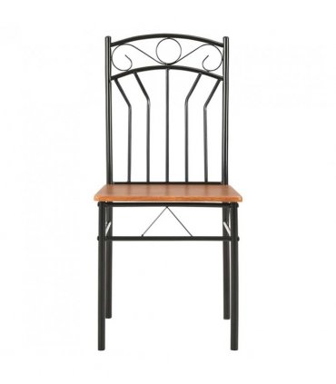 vidaXL Dining Chairs 6 pcs Brown MDF — Size: 40 x 48 x 86 cm