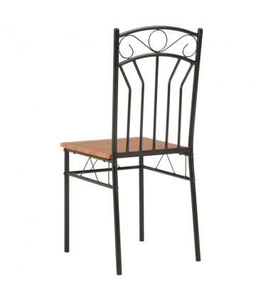 vidaXL Dining Chairs 6 pcs Brown MDF — Size: 40 x 48 x 86 cm