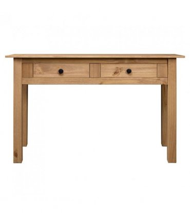 vidaXL Console Table 110x40x72 cm Solid Pine Wood Panama Range — Colour: brown
