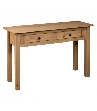vidaXL Console Table 110x40x72 cm Solid Pine Wood Panama Range — Colour: brown