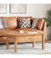vidaXL Coffee Table 100x60x43.5 cm Solid Pine Wood Panama Range — Colour: brown