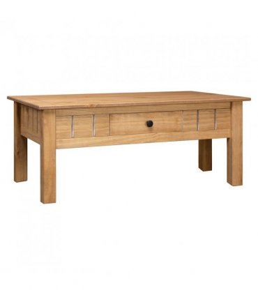 vidaXL Coffee Table 100x60x43.5 cm Solid Pine Wood Panama Range — Colour: brown