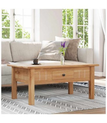 vidaXL Coffee Table 100x60x43.5 cm Solid Pine Wood Panama Range — Colour: brown