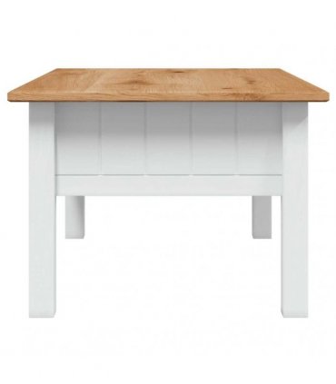 vidaXL Coffee Table White 100x60x43.5 cm Solid Pine Wood Panama Range