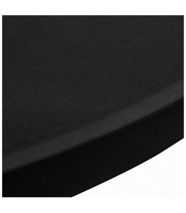 vidaXL Standing Table Cover Ø60 cm Black Stretch 4 pcs