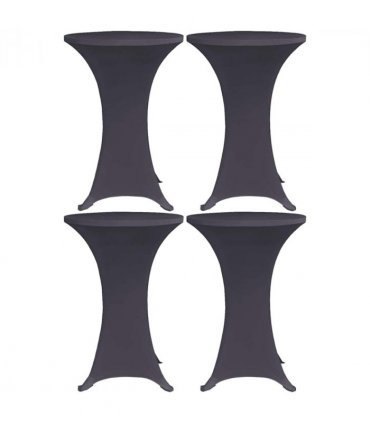 vidaXL Stretch Table Cover 4 pcs 80 cm Anthracite