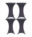 vidaXL Stretch Table Cover 4 pcs 80 cm Anthracite