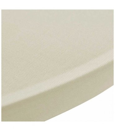 Standing Table Cover Ø80cm Cream Stretch 2 pcs — Size: 80 cm