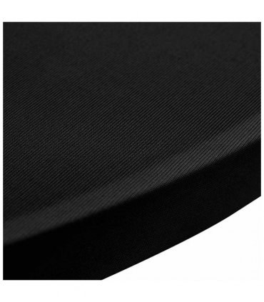 Standing Table Cover Ø70cm Black Stretch 2 pcs — Size: 70 cm