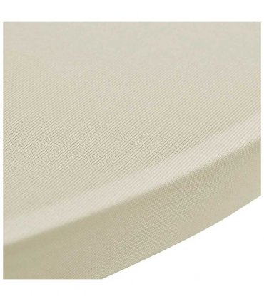 Standing Table Cover Ø60cm Cream Stretch 2 pcs — Size: 60 cm