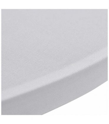 Standing Table Cover Ø80cm White Stretch 2 pcs — Size: 80 cm