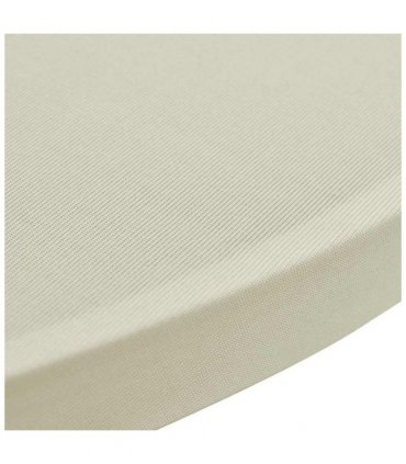 vidaXL Standing Table Cover Ø70 cm Cream Stretch 4 pcs