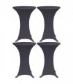 vidaXL Stretch Table Cover 4 pcs 60 cm Anthracite