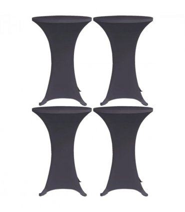 vidaXL Stretch Table Cover 4 pcs 70 cm Anthracite