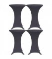 vidaXL Stretch Table Cover 4 pcs 70 cm Anthracite