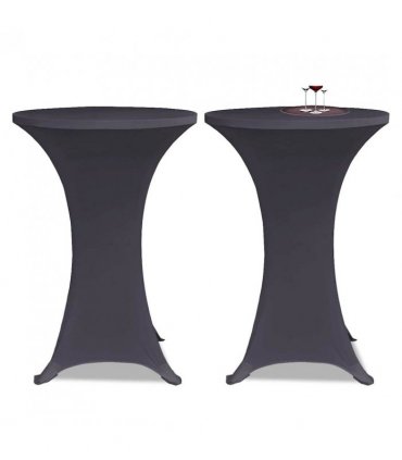 vidaXL Stretch Table Cover 4 pcs 70 cm Anthracite