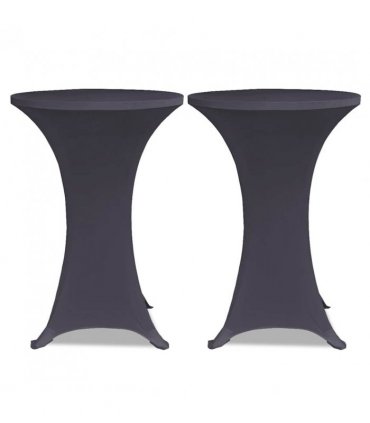 vidaXL Stretch Table Cover 4 pcs 70 cm Anthracite