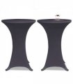 vidaXL Stretch Table Cover 2 pcs 60 cm Anthracite