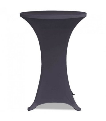 vidaXL Stretch Table Cover 2 pcs 60 cm Anthracite