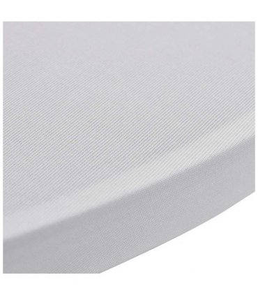 Standing Table Cover Ø 60cm White Stretch 2 pcs — Size: 60 cm