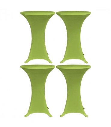 vidaXL Stretch Table Cover 4 pcs 80 cm Green