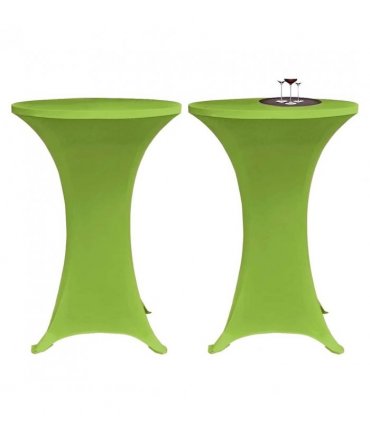 vidaXL Stretch Table Cover 4 pcs 80 cm Green