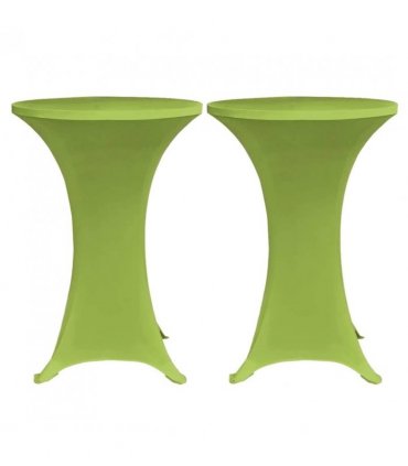 vidaXL Stretch Table Cover 4 pcs 80 cm Green