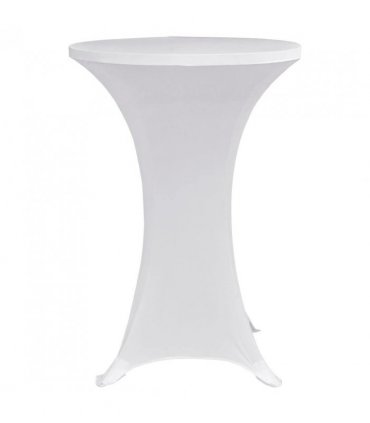 vidaXL Standing Table Cover Ø80 cm White Stretch 4 pcs