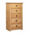 vidaXL Sideboard 46x40x89 cm Pine Panama Range — Colour: brown