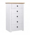 vidaXL Sideboard White 46x40x89 cm Pine Panama Range