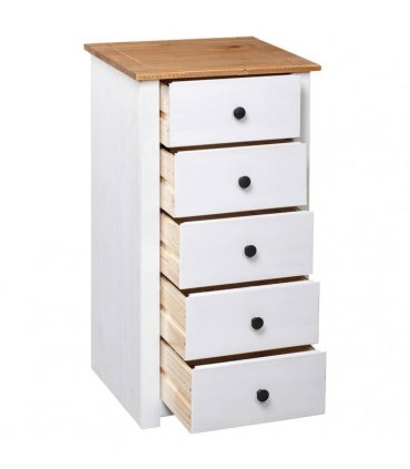 vidaXL Sideboard White 46x40x89 cm Pine Panama Range