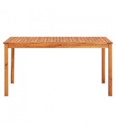 vidaXL Garden Table 150x90x74 cm Solid Acacia Wood — Size: 150 x 90 x 74 cm — V0671934185