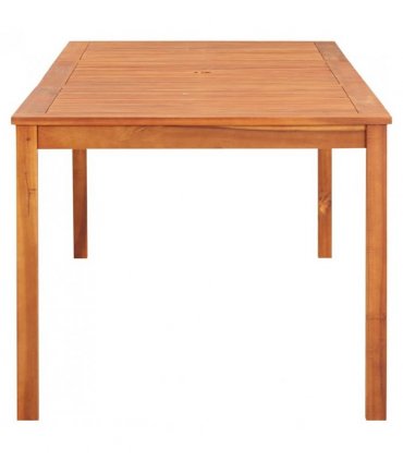 vidaXL Garden Table 215x90x74 cm Solid Acacia Wood — Size: 215 x 90 x 74 cm