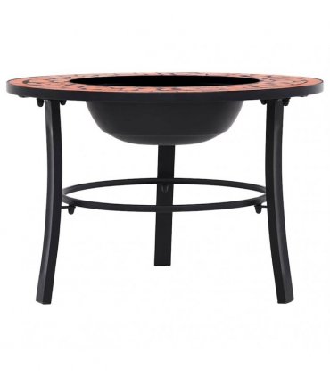 vidaXl Mosaic Fire Pit Terracotta 68cm Ceramic