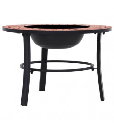 vidaXl Mosaic Fire Pit Terracotta 68cm Ceramic