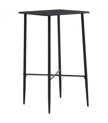vidaXL Bar Table Black 60x60x111 cm MDF